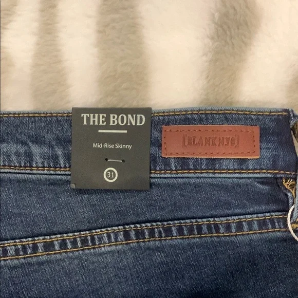 Blank NYC Blue Jeans with Distressed Style - Picture 3 of 7